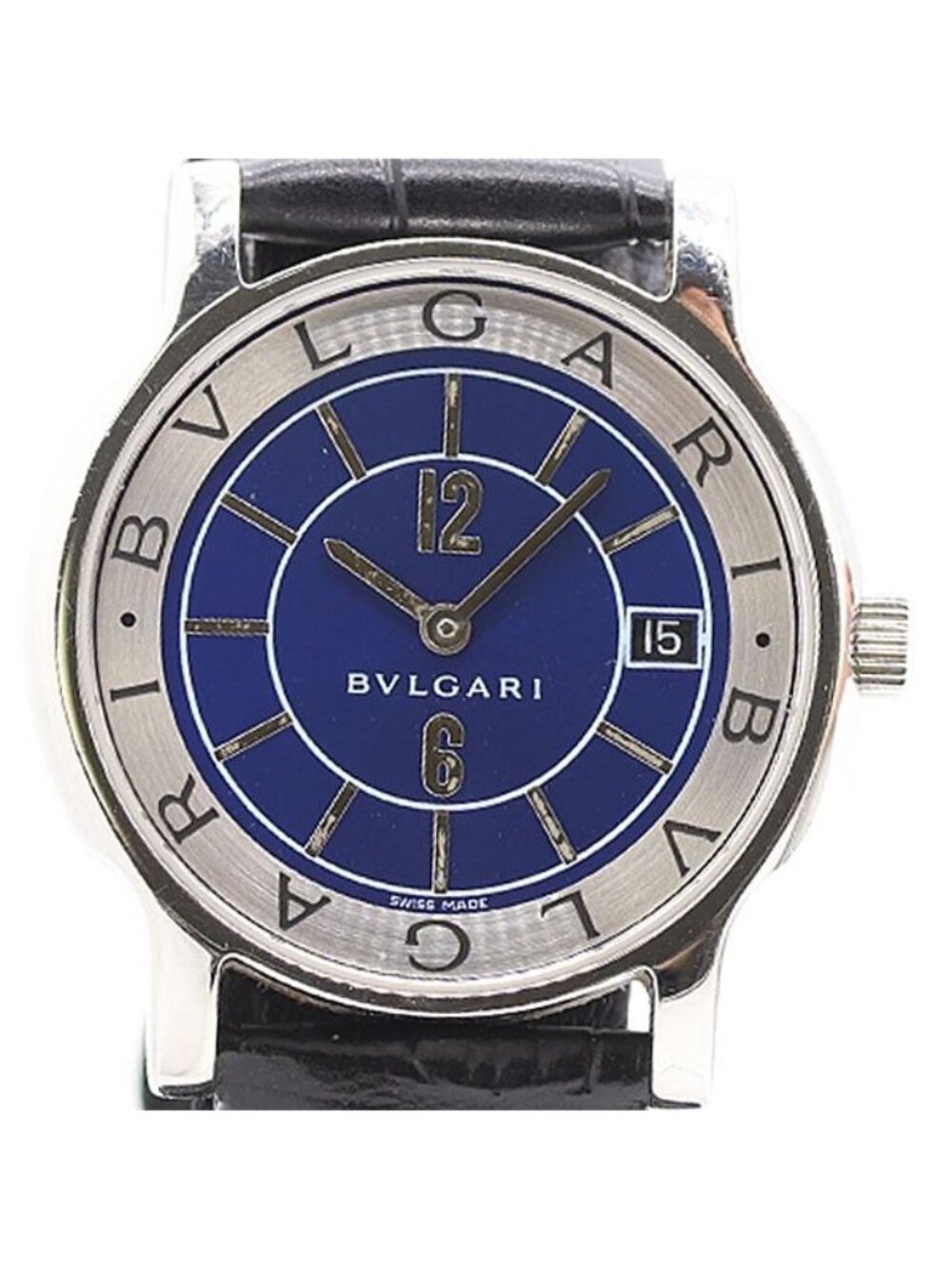Bvlgari Solotempo Date Blue Dial Watch
